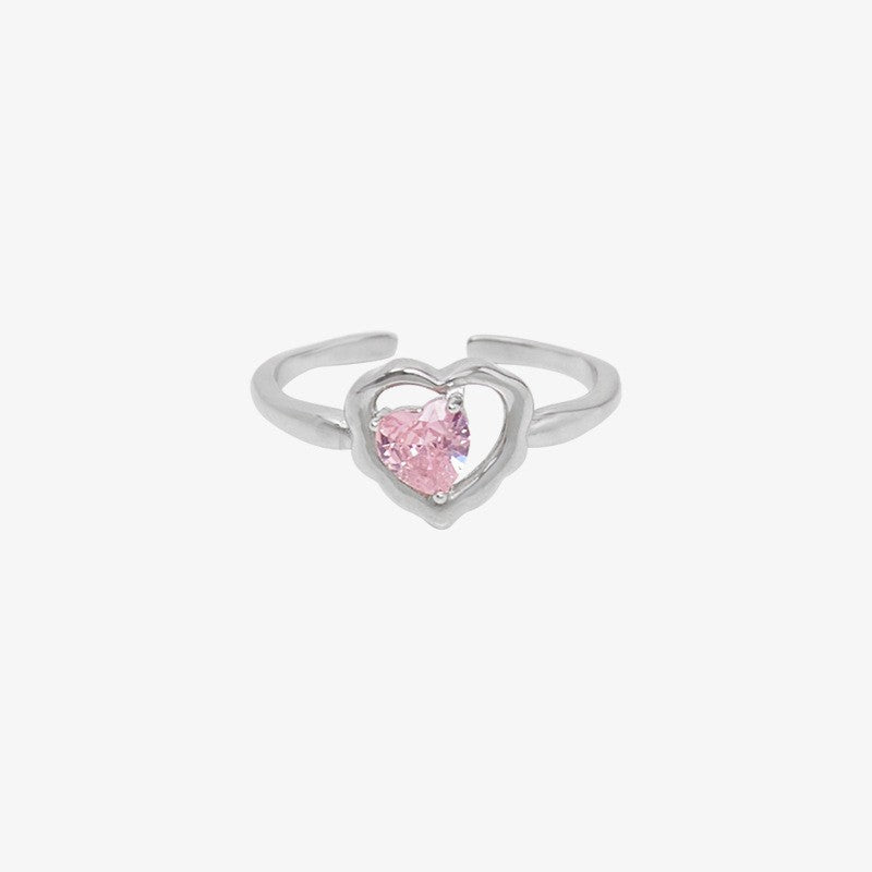 Damen Ring mit herzförmigem Zirkon Shop Nory