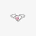 Damen Offener Ring mit herzförmigen Zirkonia und modernem Design Shop Nory