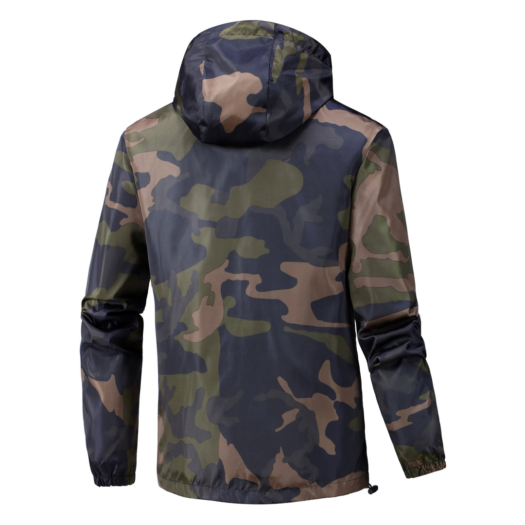 Herren Leichte Camouflage-Jacke mit Kapuze Shop Nory