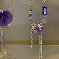 Damen Zarte Halskette mit funkelnden Kristallelementen Shop Nory