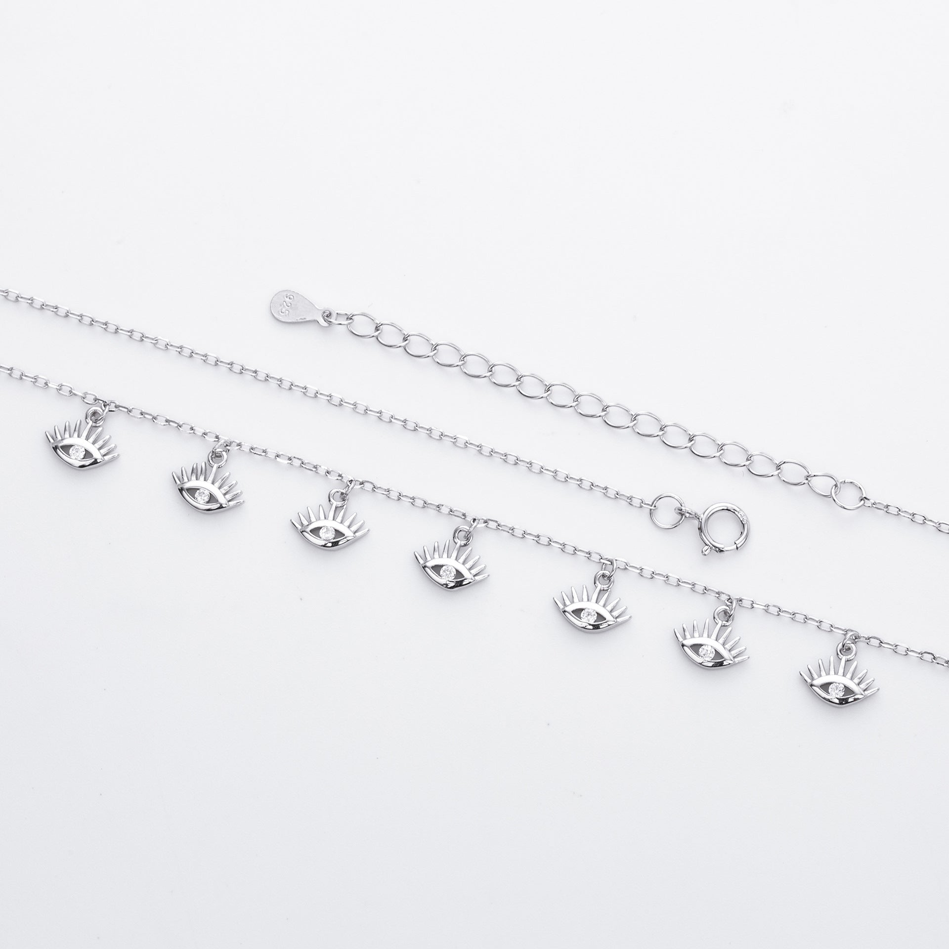 Damen Halskette mit schützendem Augenmotiv aus hochwertigem 925 Sterling Silber Shop Nory