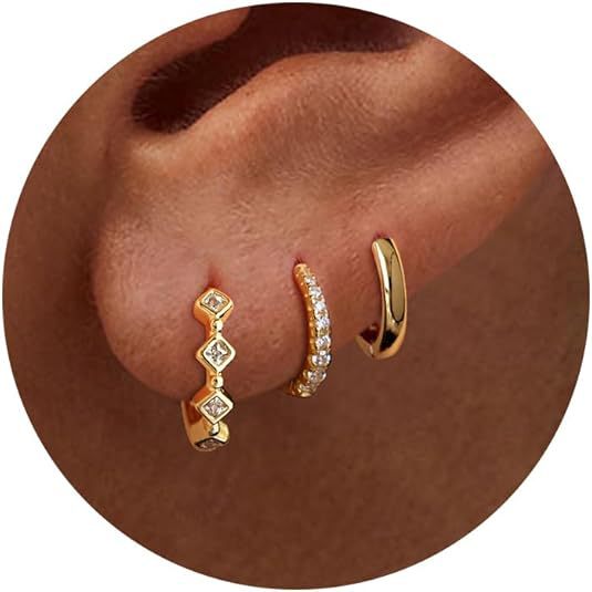 Damen Ohrstecker im eleganten Design mit funkelnden Zirkonia Shop Nory