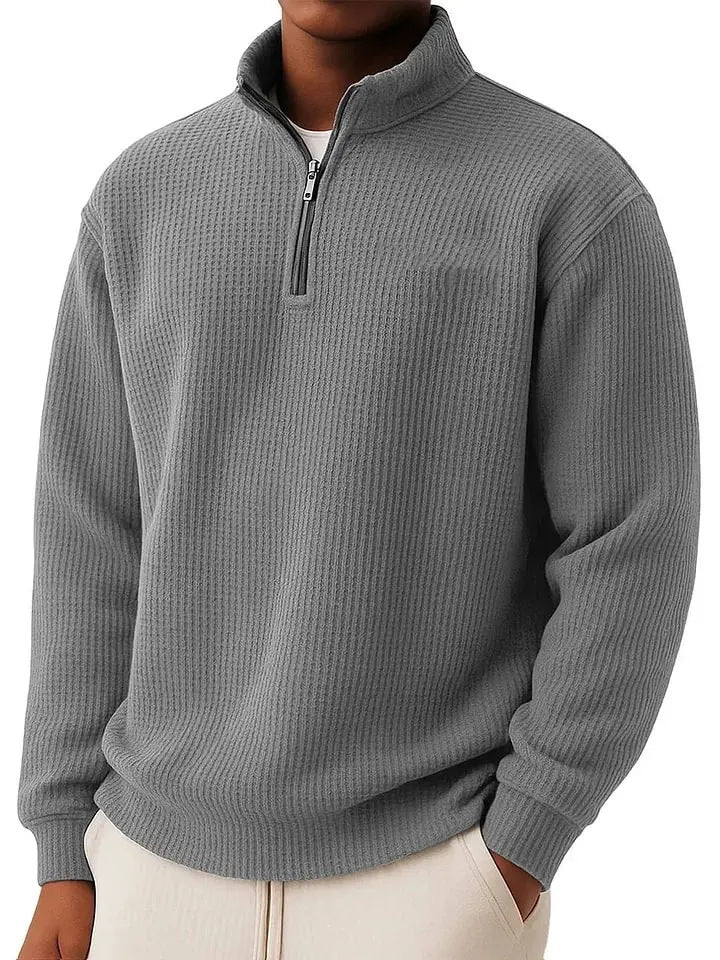 Herren Hochwertiger Pullover mit Reißverschluss Shop Nory