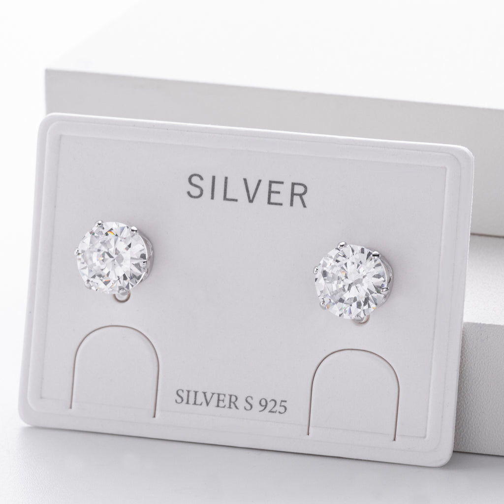 Damen Ohrstecker aus hochwertigem 925 Sterling Silber mit funkelndem Moissanit Shop Nory