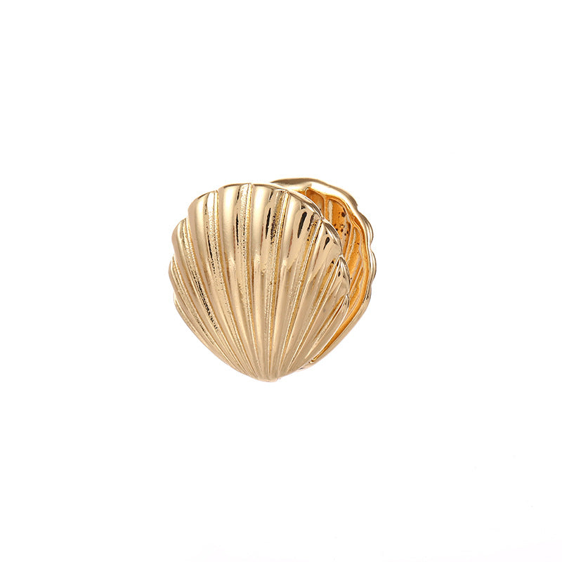 Damen Ohrclips im eleganten Muschel-Design Shop Nory