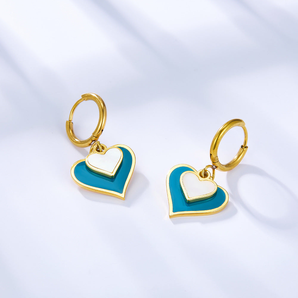 Damen hängende Ohrringe mit elegantem Tropfen-Design und funkelndem Kristall Shop Nory
