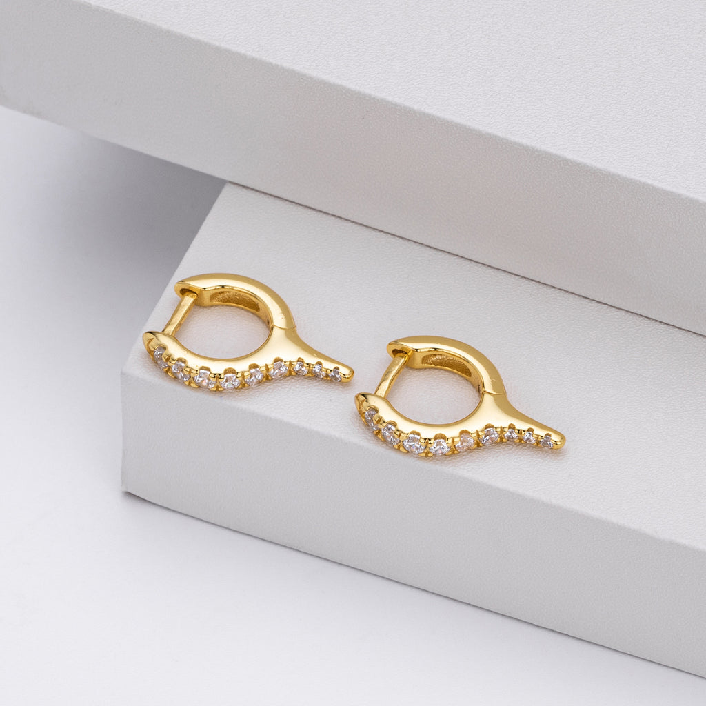 Damen Ohrhänger aus 925 Sterling Silber mit funkelndem Zirkonbesatz Shop Nory