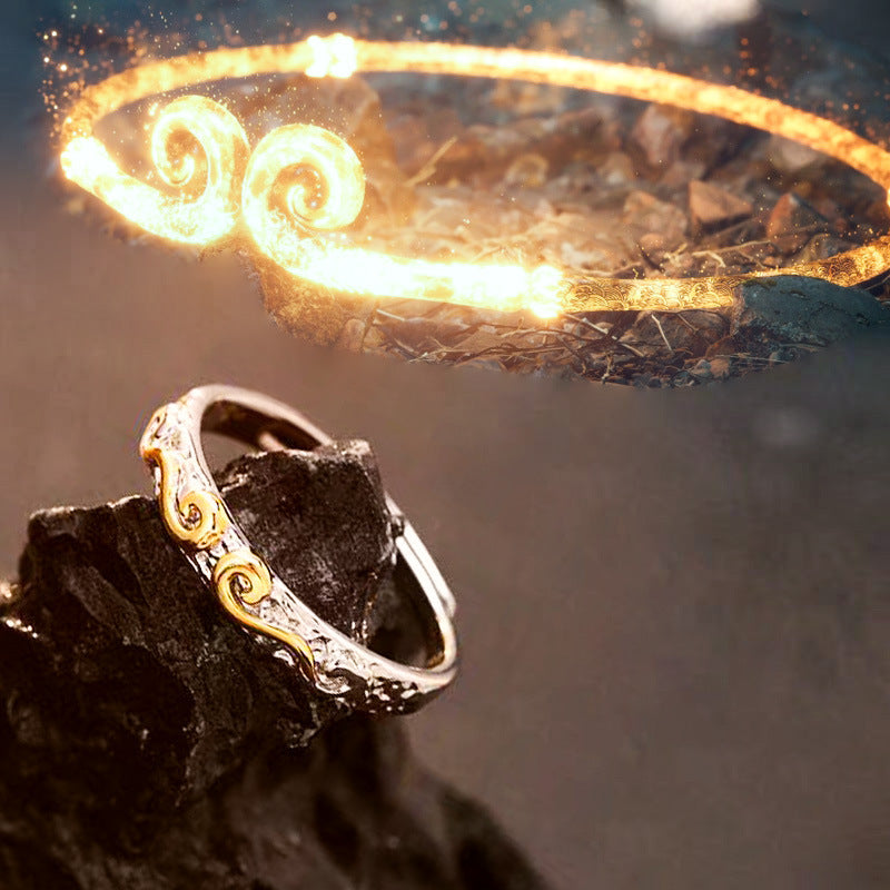 Damen kunstvoll gestalteter Ring mit elegantem Ziermuster Shop Nory
