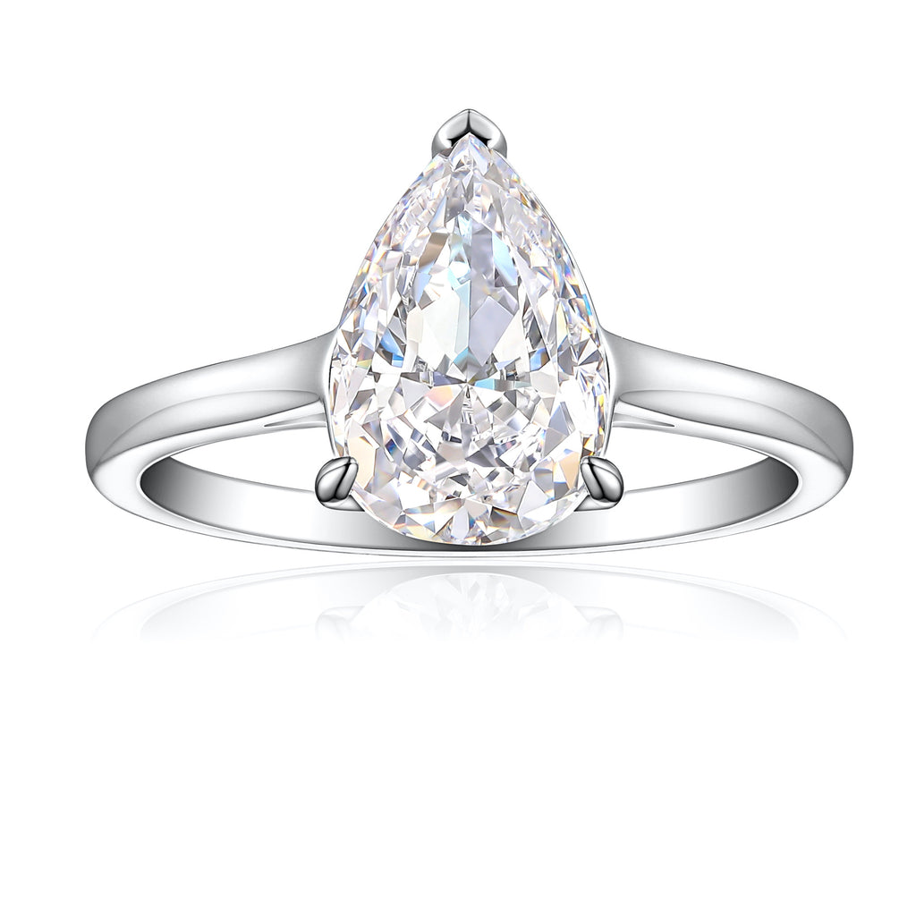 Damen extravagant gestalteter Ring mit tropfenförmigem Edelstein Shop Nory