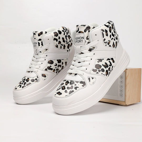 Damen Hochmodische Sneaker im Leoparden-Design