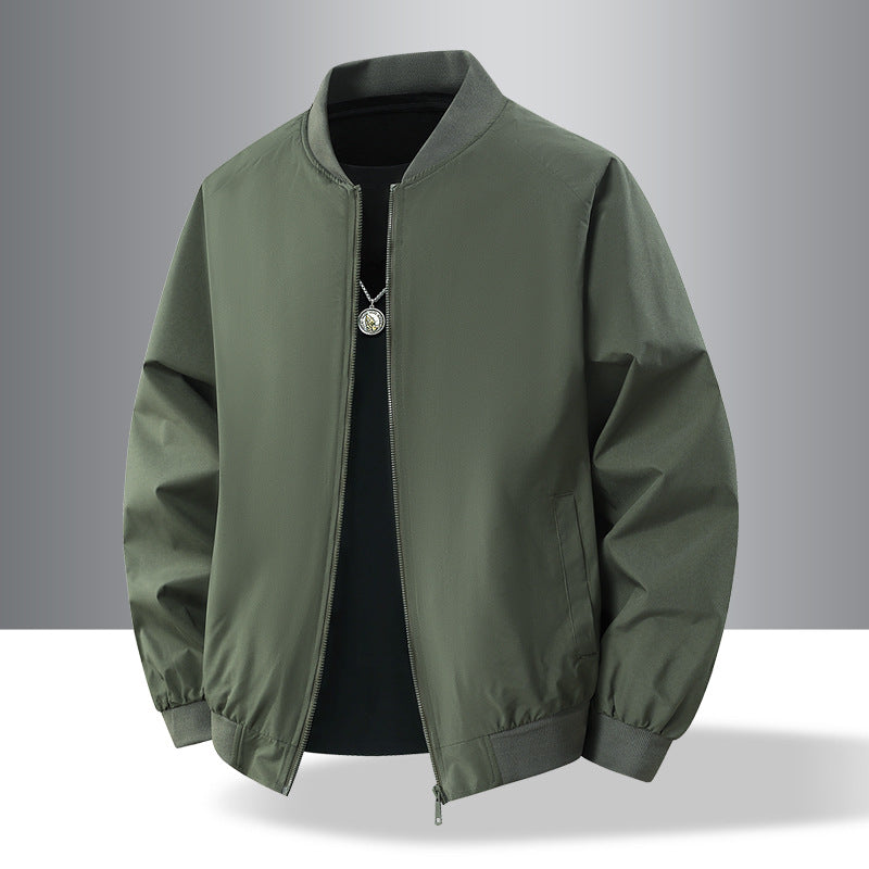Herren Leichte urban-militärische Bomberjacke mit elastischem Saum, Reißverschluss und Eingrifftaschen Shop Nory