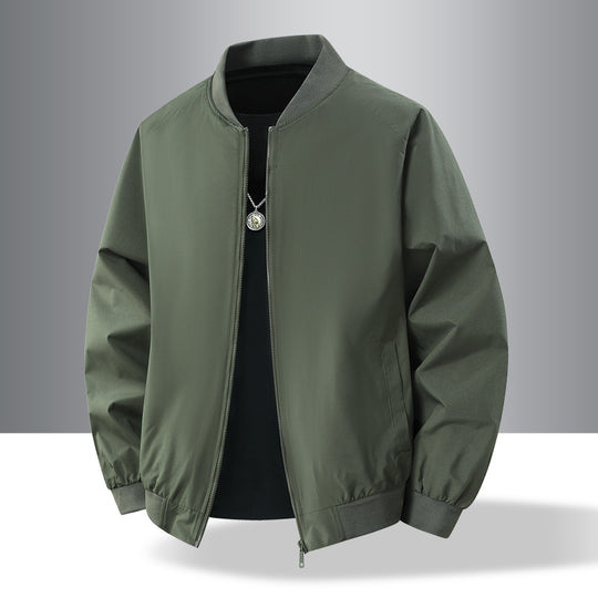 Herren Leichte urban-militärische Bomberjacke mit elastischem Saum, Reißverschluss und Eingrifftaschen Shop Nory