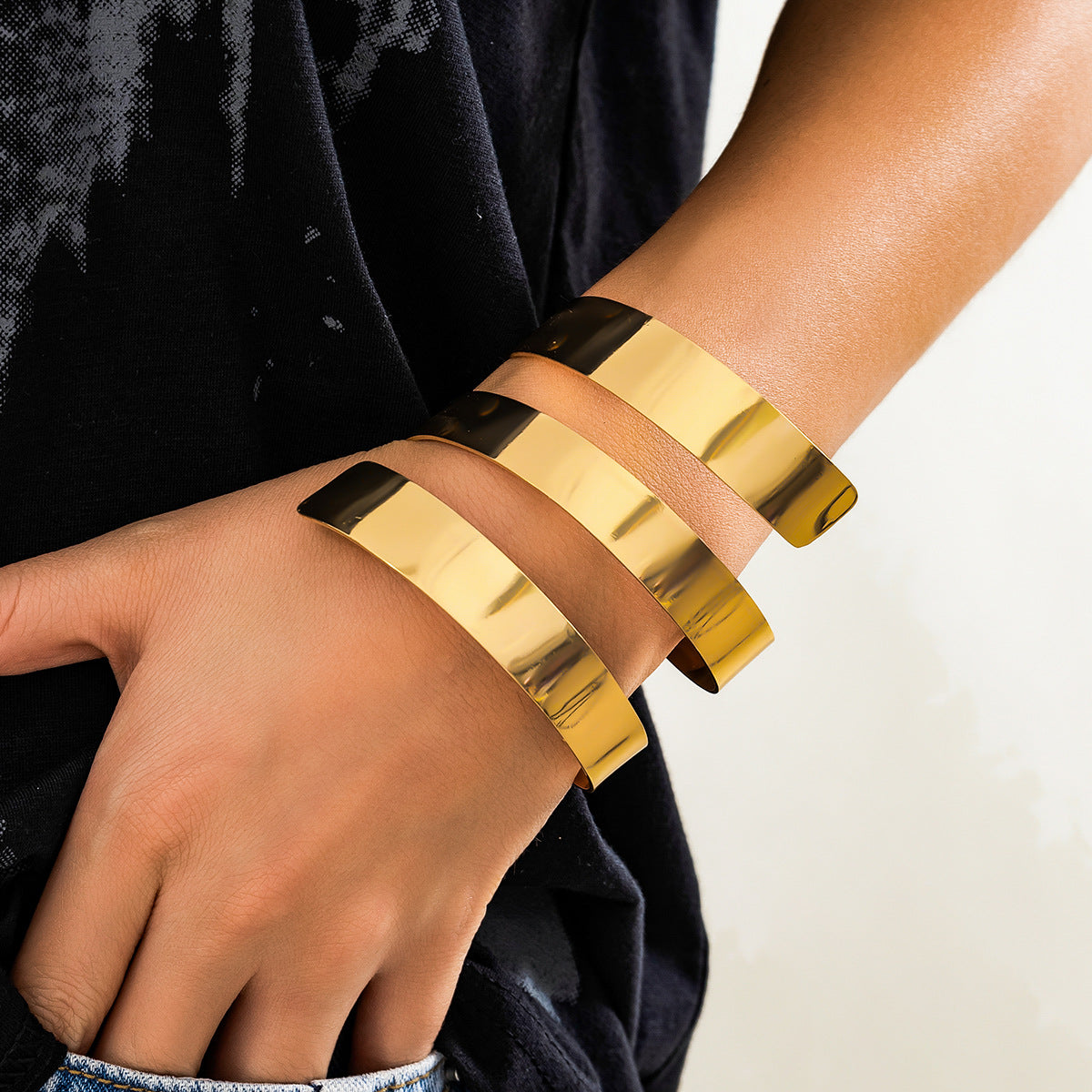 Damen elegante Armreifen aus hochwertigem Edelstahl
