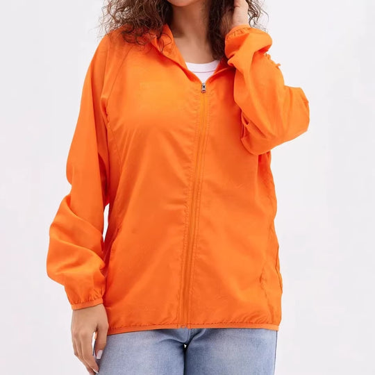 Damen Leichte Sportjacke mit Kapuze