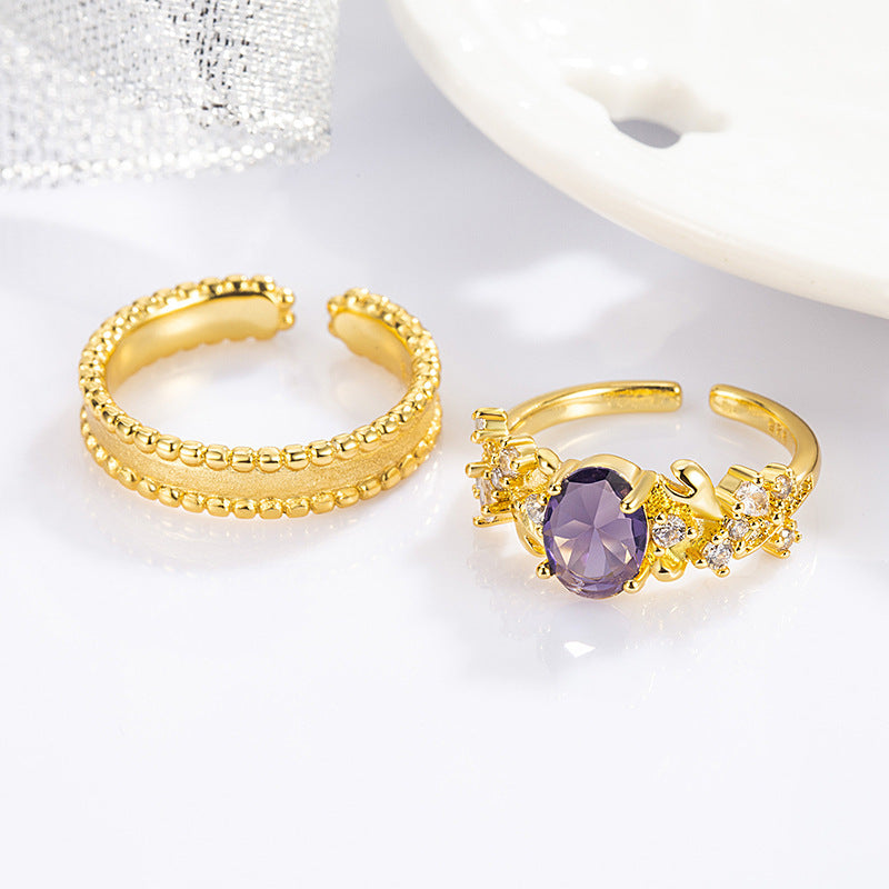 Damen Ring mit kunstvollem Design und funkelnden Zirkonia Shop Nory