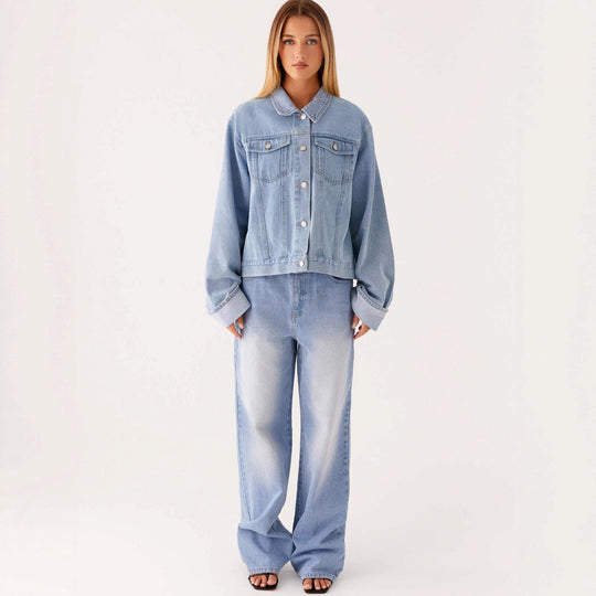 Damen Jeansjacke Damen Oversize