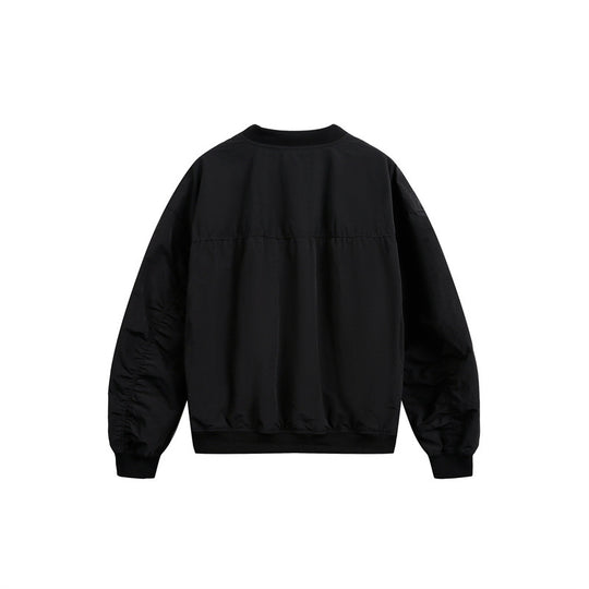 Unisex Kurz geschnittene leichte Nylon‑Bomberjacke mit Utility‑Taschen und geripptem Saum Shop Nory
