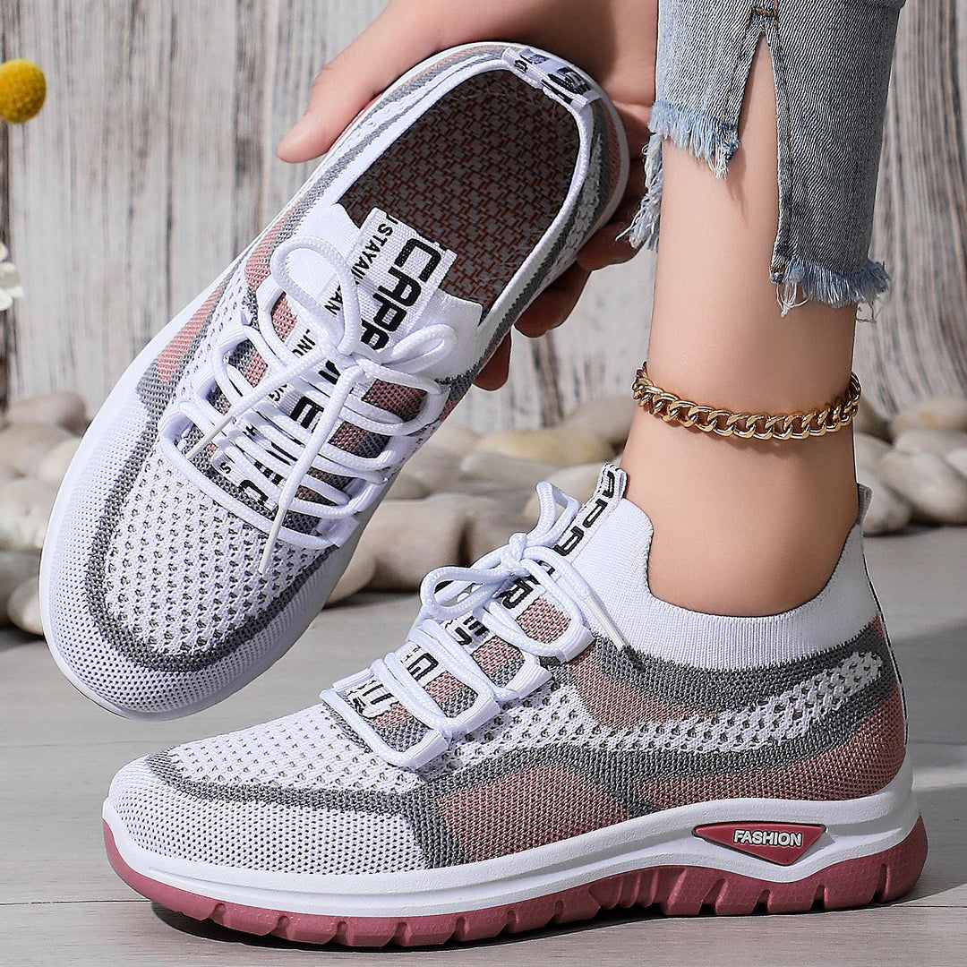 Damen nan sockenähnlicher Plateausneaker mit atmungsaktivem Strickoberteil und stoßdämpfender EVA-Sohle Shop Nory