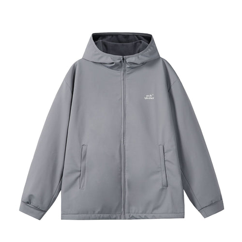 Unisex Wind- und Regenjacke mit Kapuze, wasserabweisender Softshell‑Hülle und wärmendem Fleecefutter Shop Nory