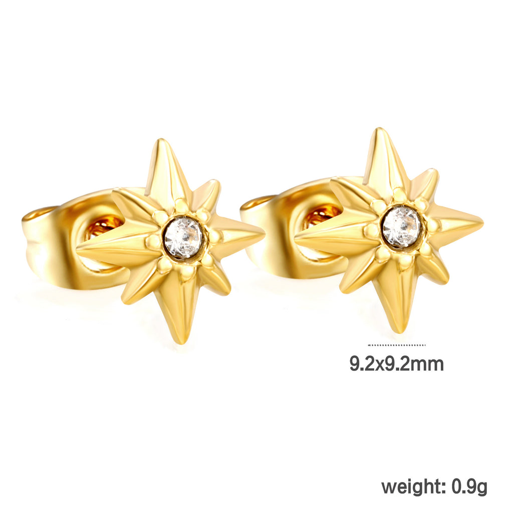 Damen elegante Creolen mit funkelnden Zirkonia Shop Nory