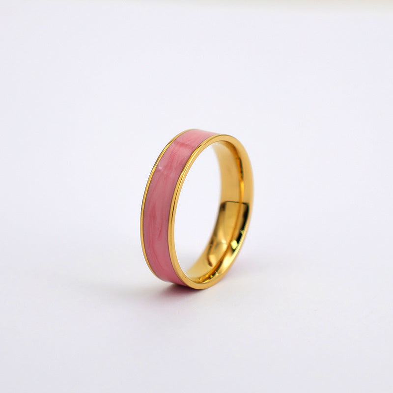 Damen eleganter Ring mit Perlmutt-Einlage Shop Nory