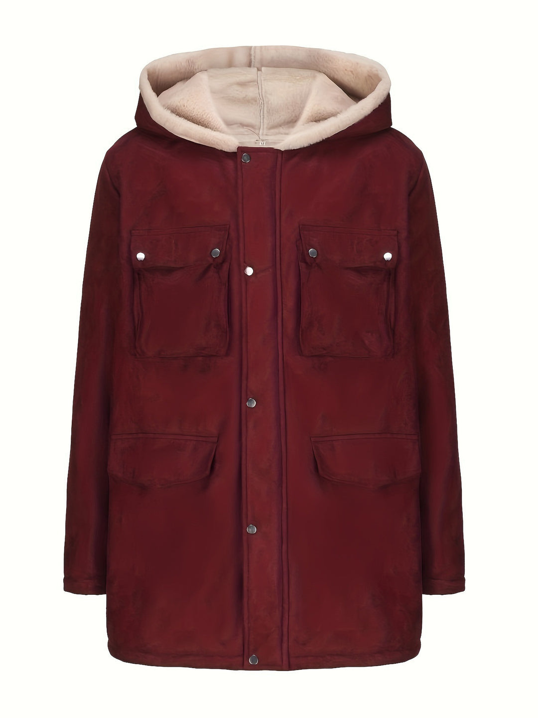 Damen Parka mit Teddyfutter, Kapuze und aufgesetzten Taschen Shop Nory