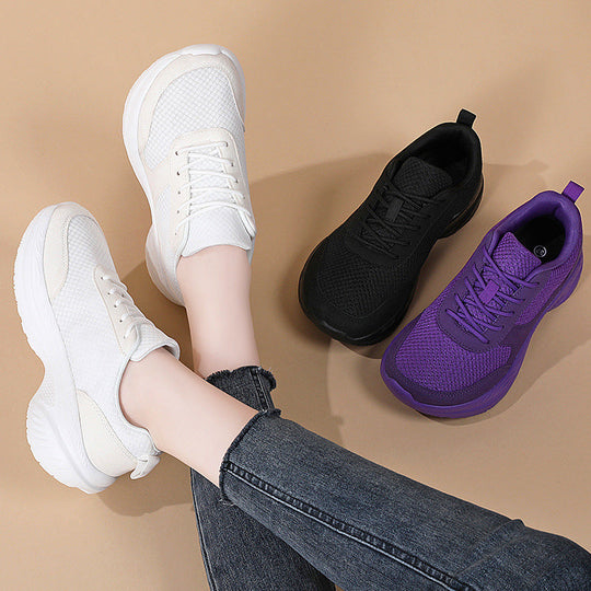 Damen Sportliche Laufschuhe mit atmungsaktivem Mesh-Obermaterial und dämpfender Sohle