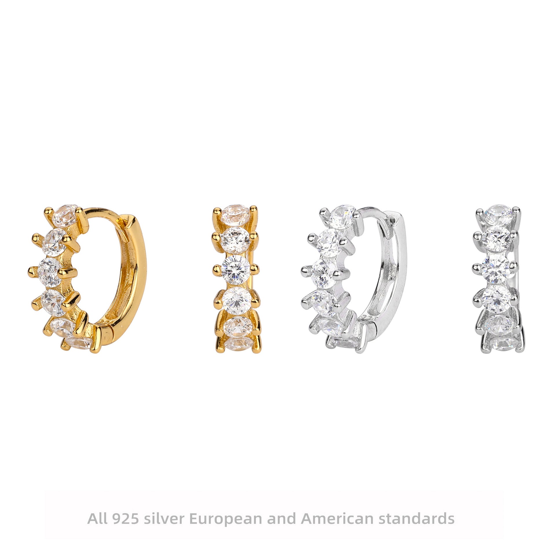 Damen Ohrhänger mit funkelnden Zirkonia und elegantem Design Shop Nory