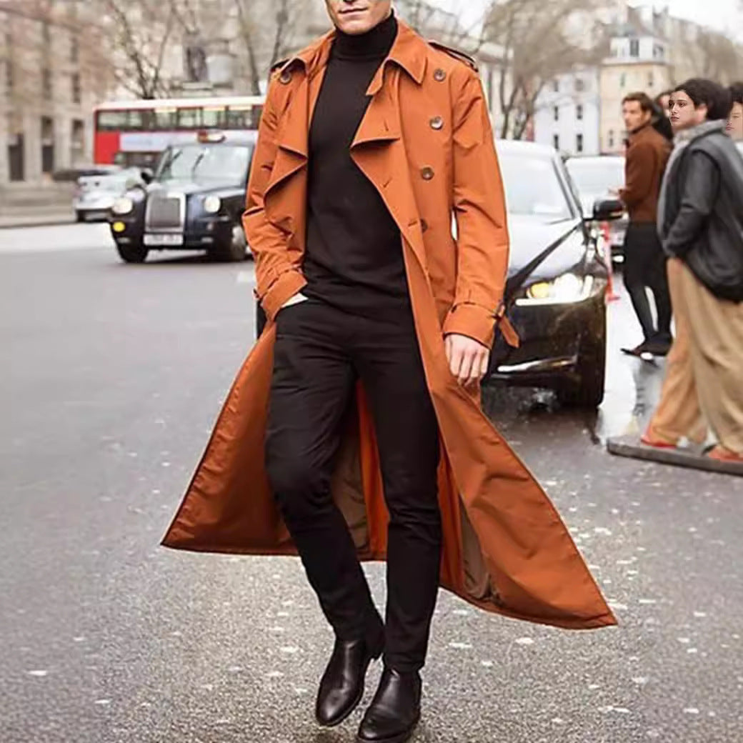 Herren klassischer Trenchcoat