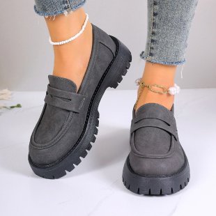 Damen Loafer mit modischem Bund und rutschfester Sohle