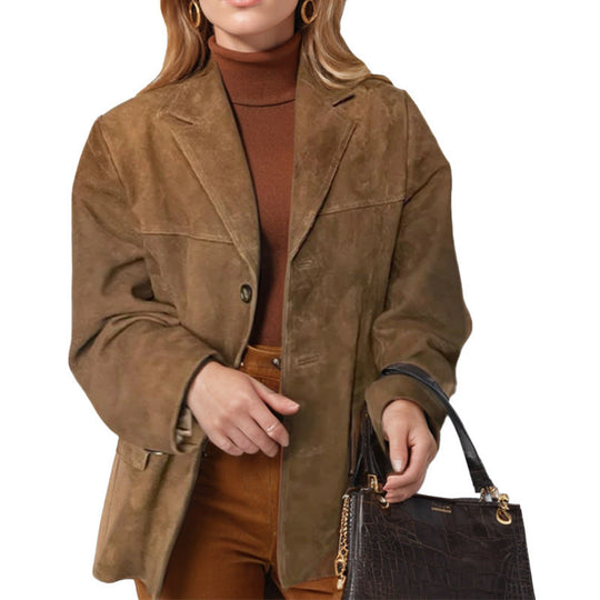 Damen Elegante und gemütliche Blazerjacke