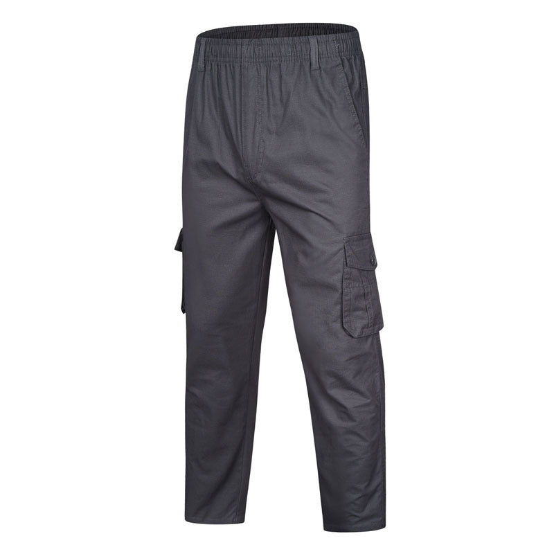 Herren Cargo-Hose mit elastischem Bund, Mehrfachtaschen und geradem Bein Shop Nory