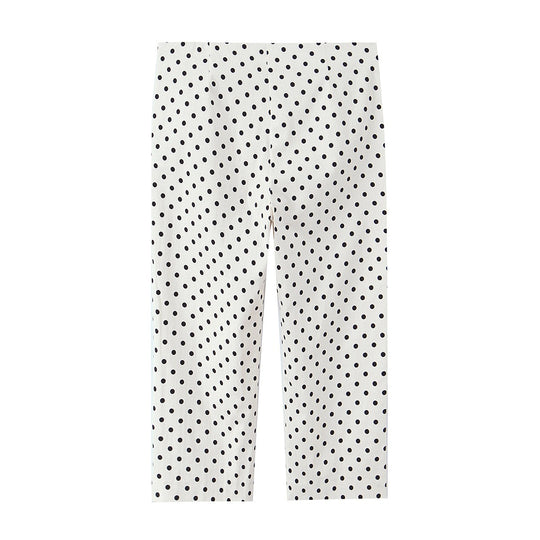 Damen Cropped-Palazzohose mit hoher Taille, weitem Bein und Punktemuster Shop Nory