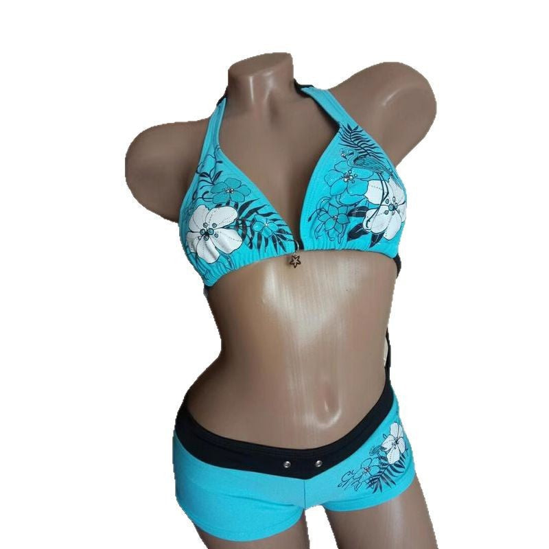 Damen-Bikini-Set mit floralem Design und verstellbaren Trägern