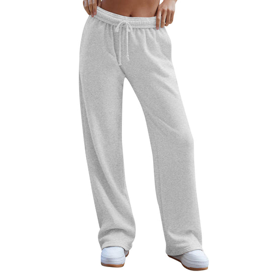 Damen nan weite Komfort-Loungehose mit hochgeschnittener Taille, elastischem Bund und Kordelzug Shop Nory