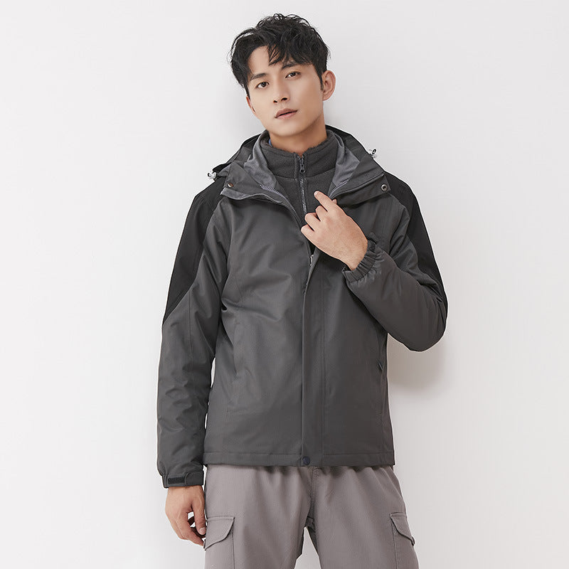Damen zweilagige Outdoorjacke mit herausnehmbarer Fleece-Innenjacke und winddichter Membran Shop Nory
