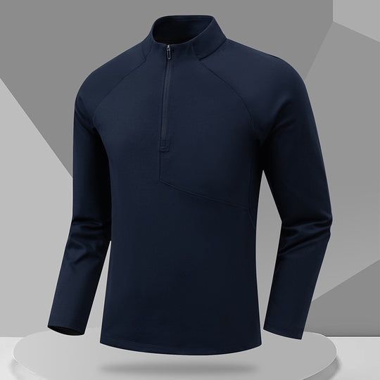 Herren Sportliches Langarmshirt mit Stehkragen Shop Nory