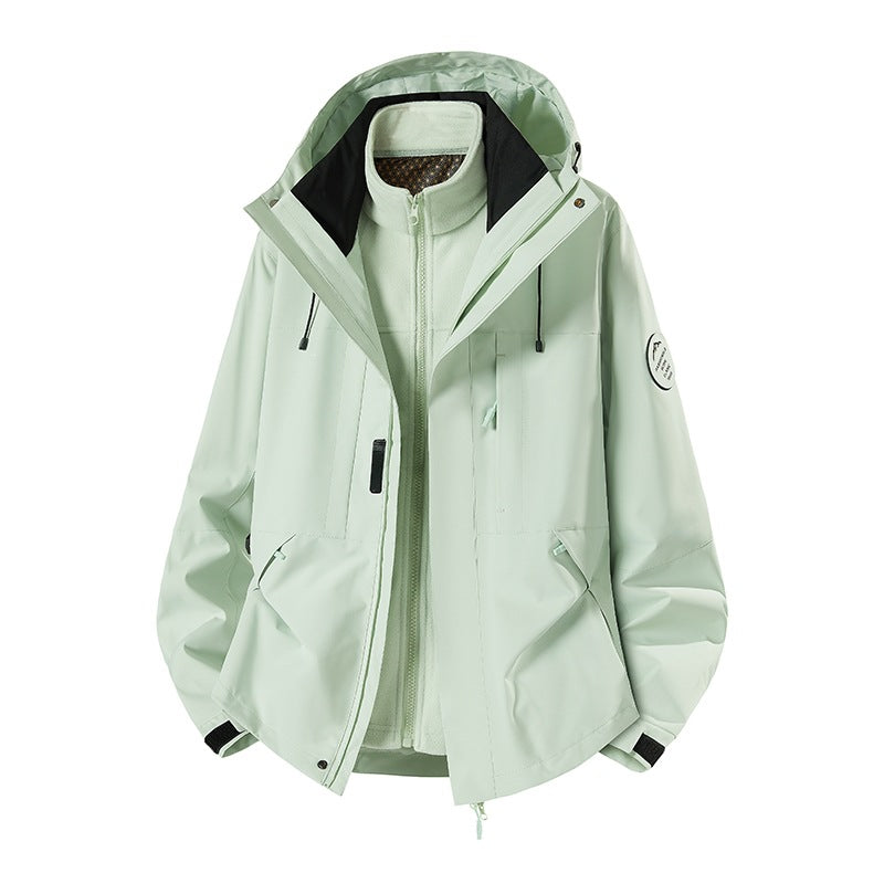 Herren Wetterfeste technische Softshell‑Trekkingjacke mit Kapuze und isolierendem Inneneinsatz Shop Nory