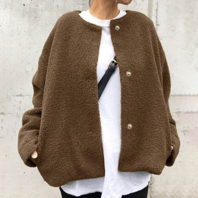 Shopnory | Lockere modische Jacke mit Knöpfen