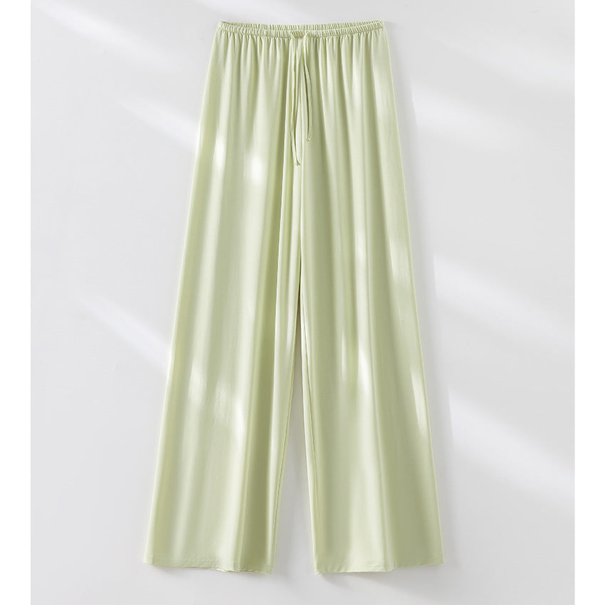 Damen Weite Relax-Hose aus seidigem Modal mit elastischem Bund und Tunnelzug Shop Nory