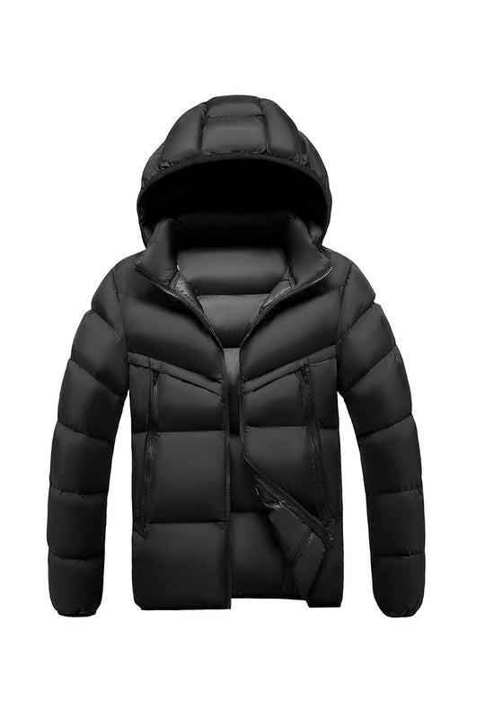 Herren Leichte Steppjacke mit Kapuze und zweifarbiger Blockoptik Shop Nory