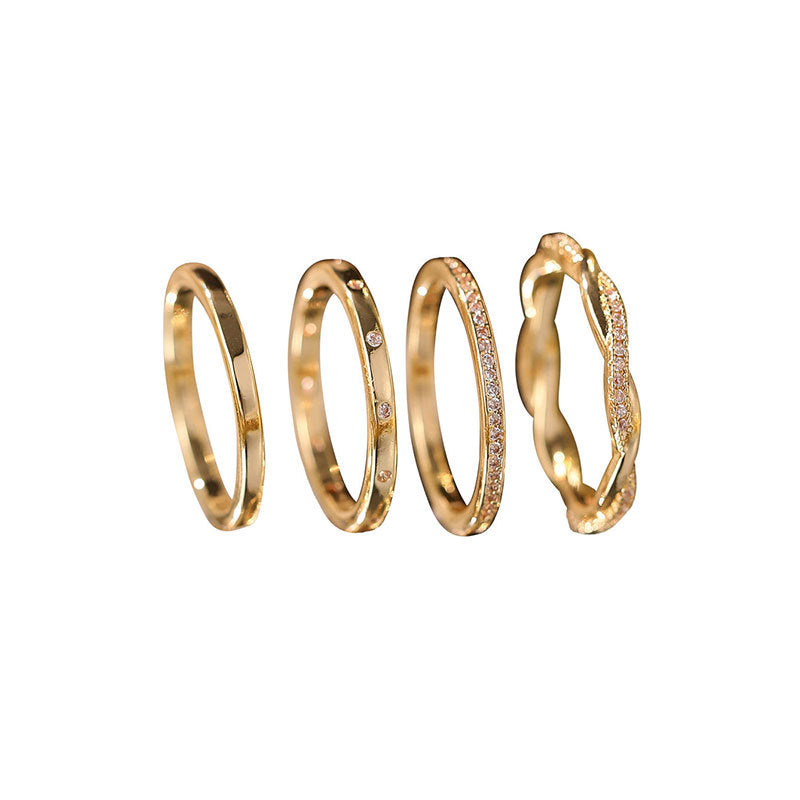 Damen elegante und zeitlose Ringe im Set Shop Nory
