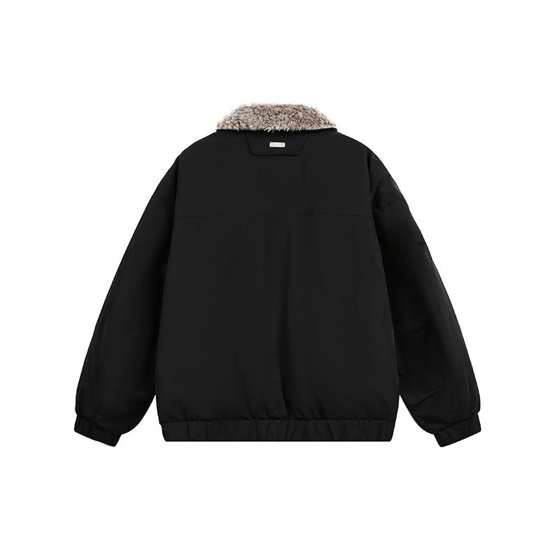 Herren Gefütterte Bomberjacke mit Teddykragen und Utility-Taschen Shop Nory
