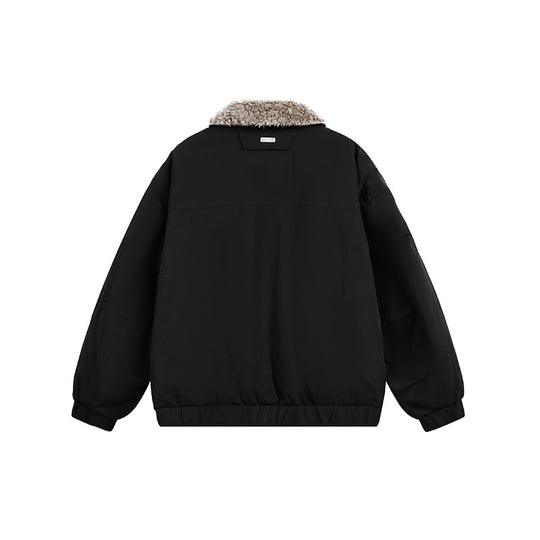 Herren Gefütterte Bomberjacke mit Teddykragen und Utility-Taschen Shop Nory