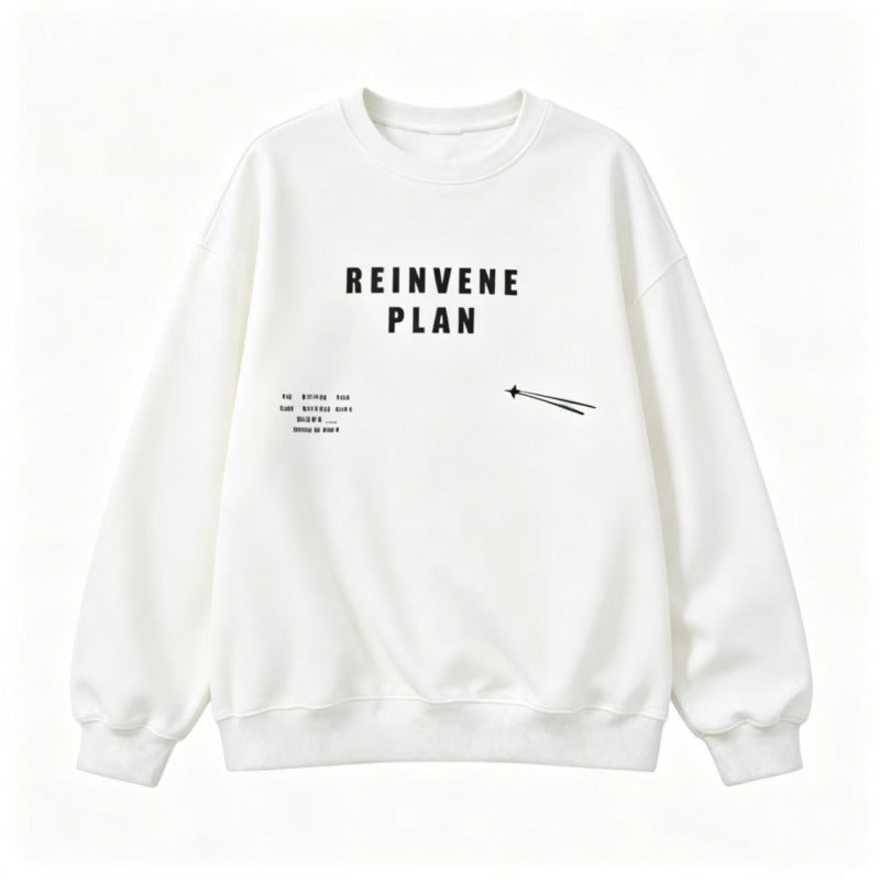 Unisex Oversize-Sweatshirt mit Rundhalsausschnitt, Statement-Print und French-Terry-Innenfutter Shop Nory