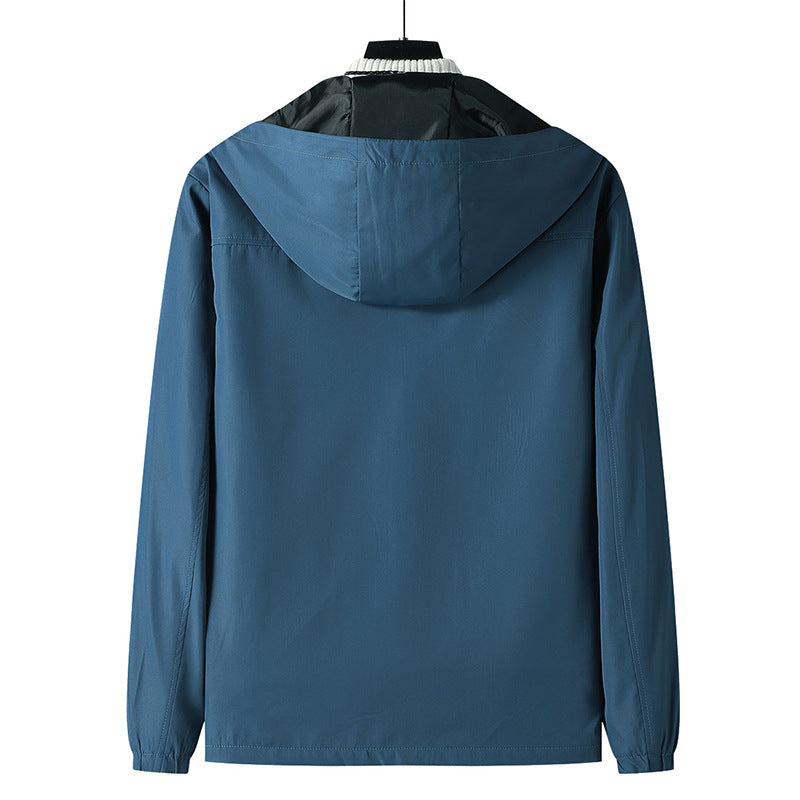 Herren Leichte Outdoor-Jacke mit verstellbarem Kapuzenkragen Shop Nory