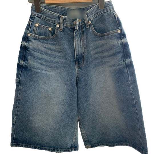 Damen Jeans Bermuda-Shorts im lässigen Stil mit hohen Taschen Shopnory