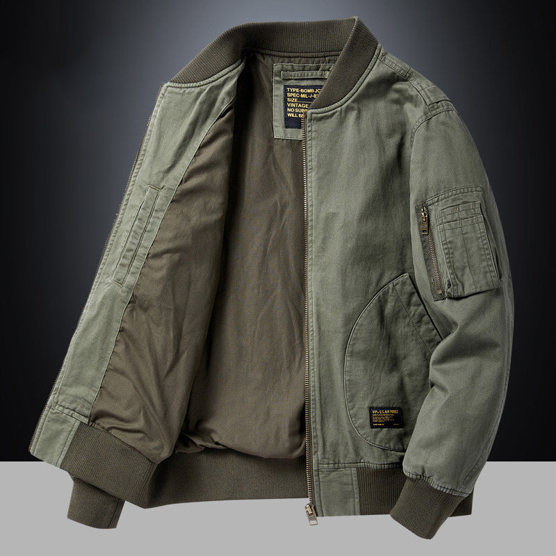 Herren Bomberjacke im Utility-Stil mit Ärmel‑Tasche und Rippbündchen Shop Nory