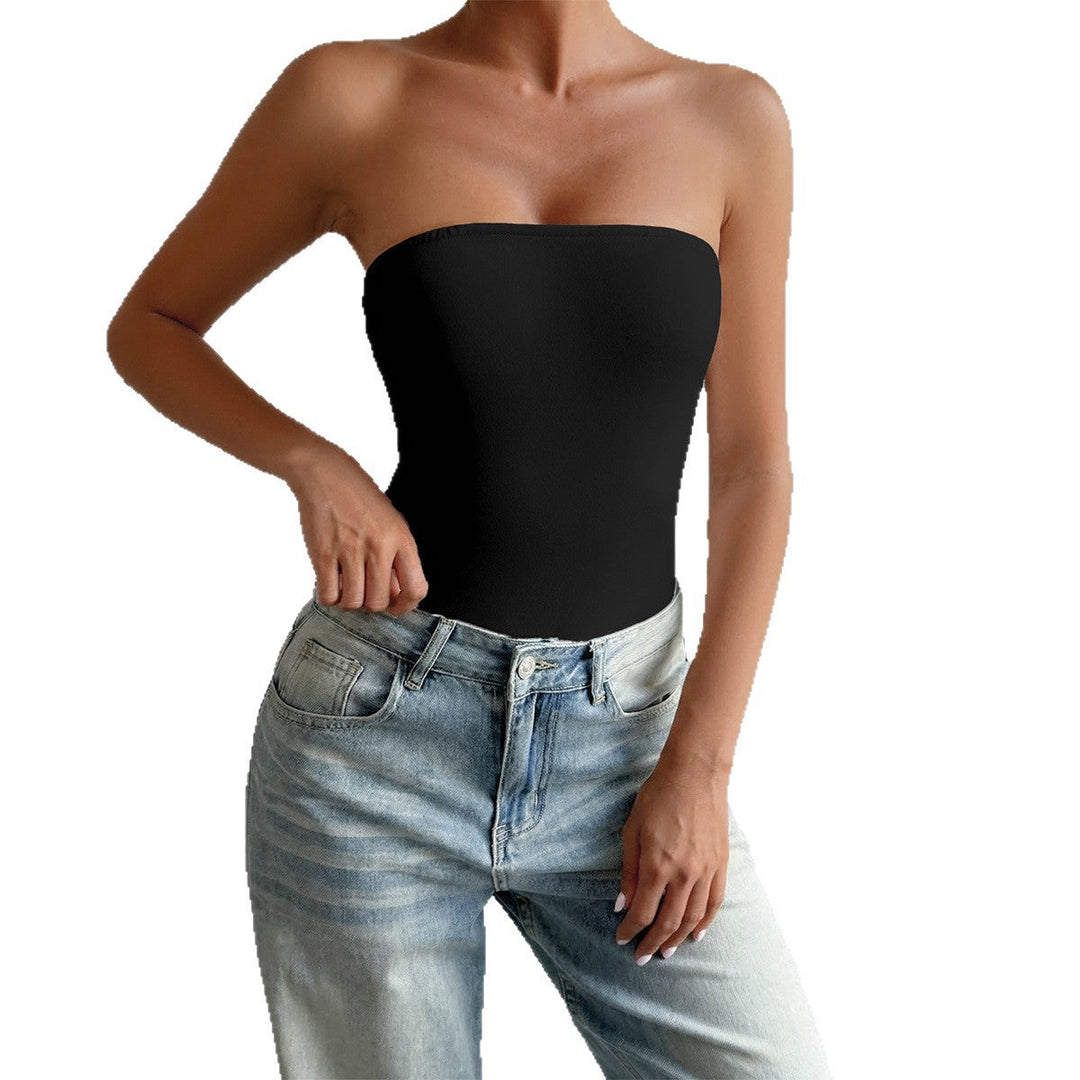 Damen Bandeau-Bodysuit aus elastischem Material mit figurfreundlichem Schnitt