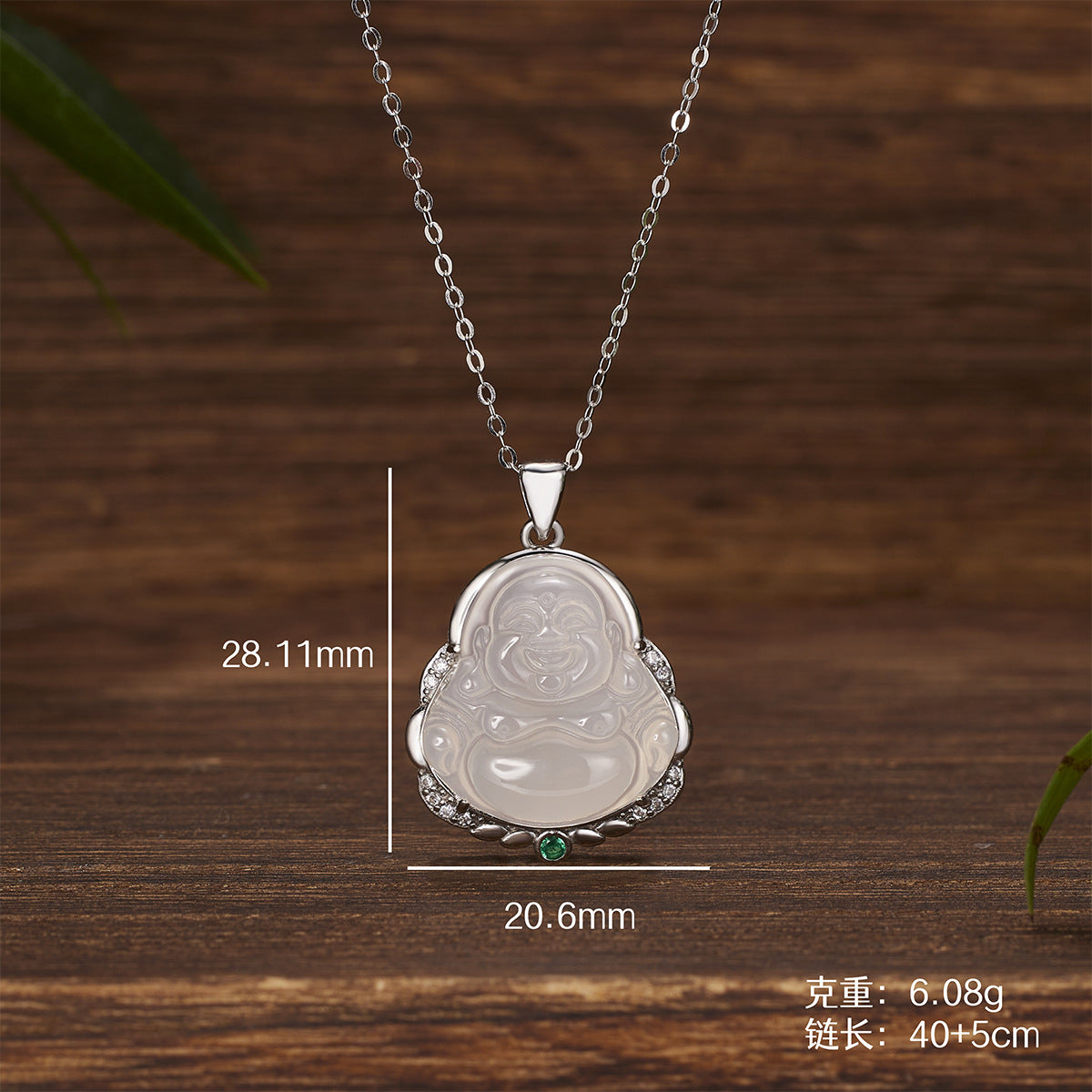 Damen Anhänger mit Buddha-Motiv aus hochwertigem Halbedelstein Shop Nory